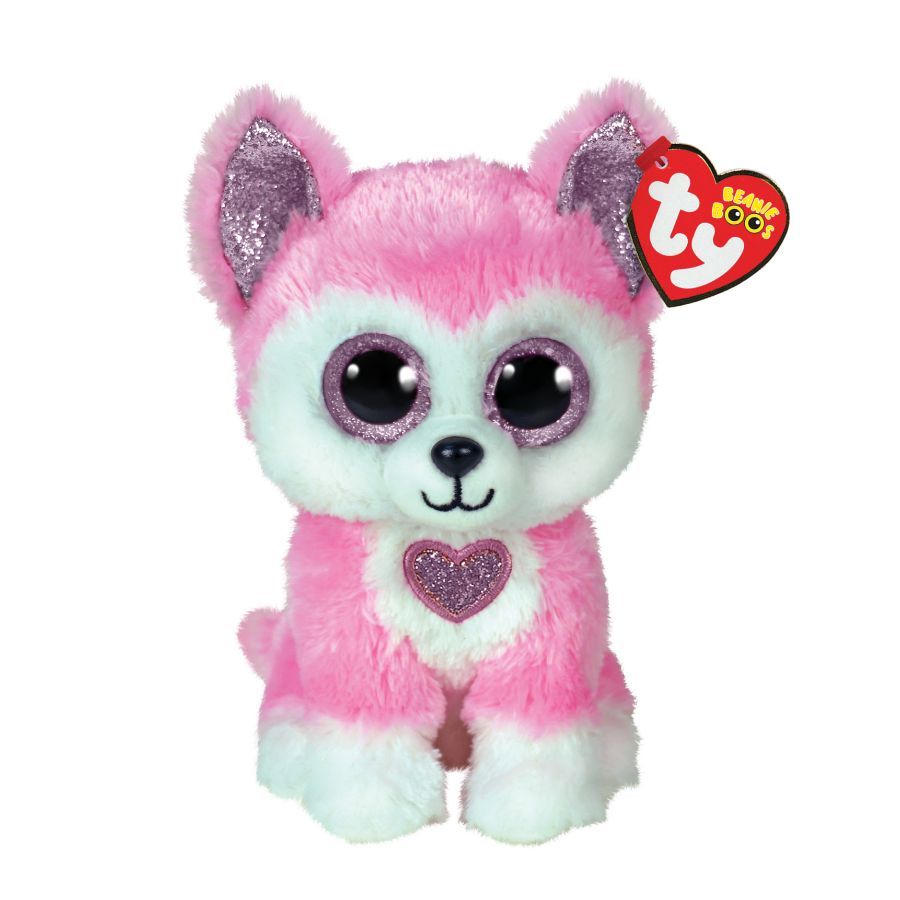 Beanie Boos Regular Plush Hunk Husky Pink