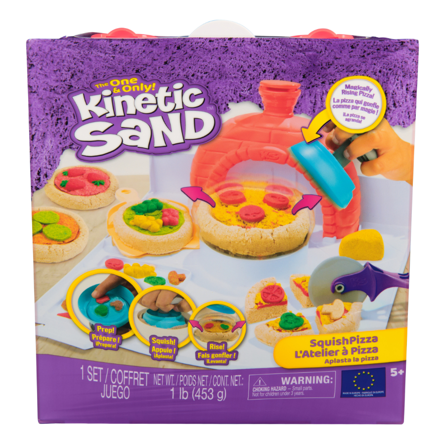 Kinetic Sand Squish Pizza Playset