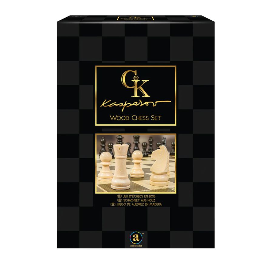 Kasparov Chess Set 36cm With Wooden Pieces