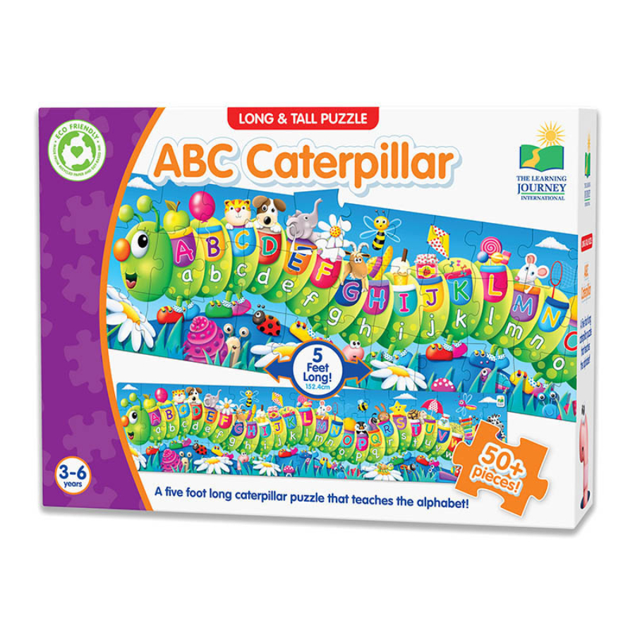 Learning Journey ABC Caterpillar 5 Foot Long 50 Piece Floor Puzzle