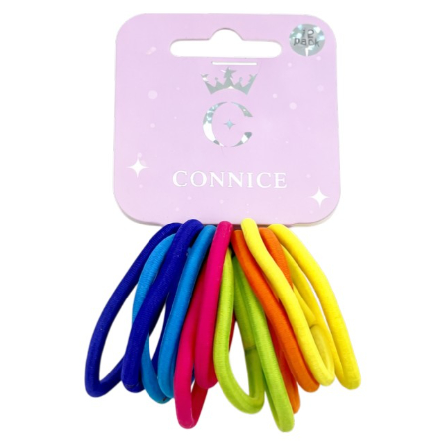 Kids Hair Ties Assorted Colours 12 Pack