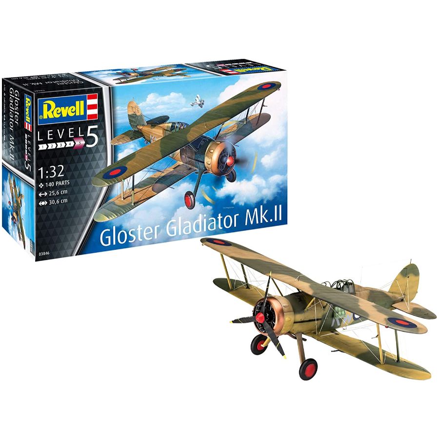 Revell Model Kit 1:32 Gloster Gladiator Mk II