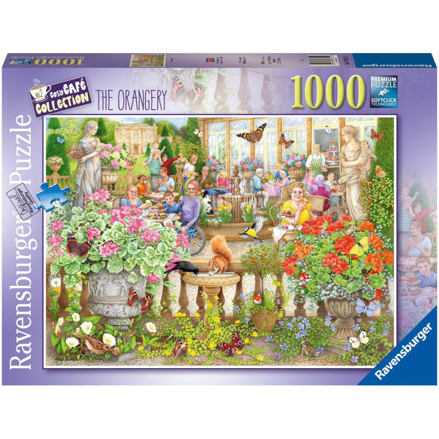 Ravensburger Puzzle 1000 Piece Cozy Café Secret Garden SF