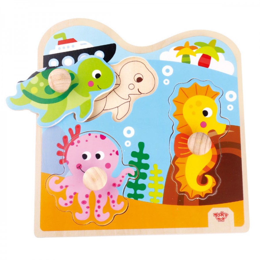 Chunky Knob Puzzle Marine