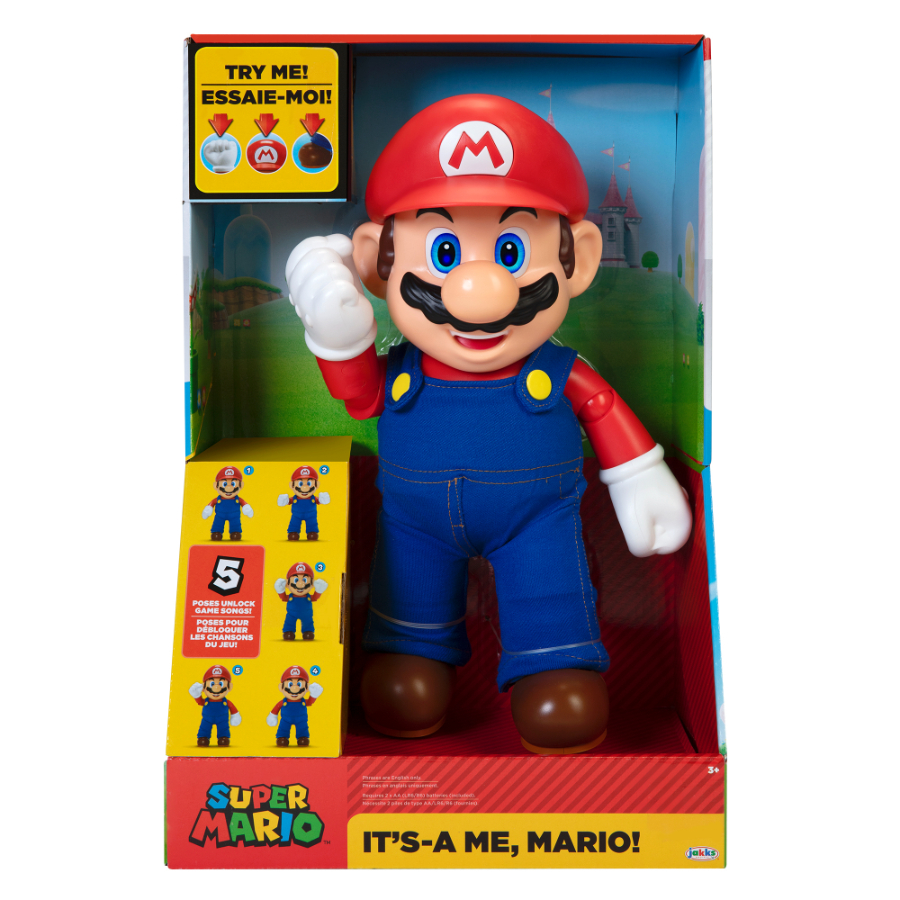 Super Mario Its A Me Giant Interactive Mario Figure
