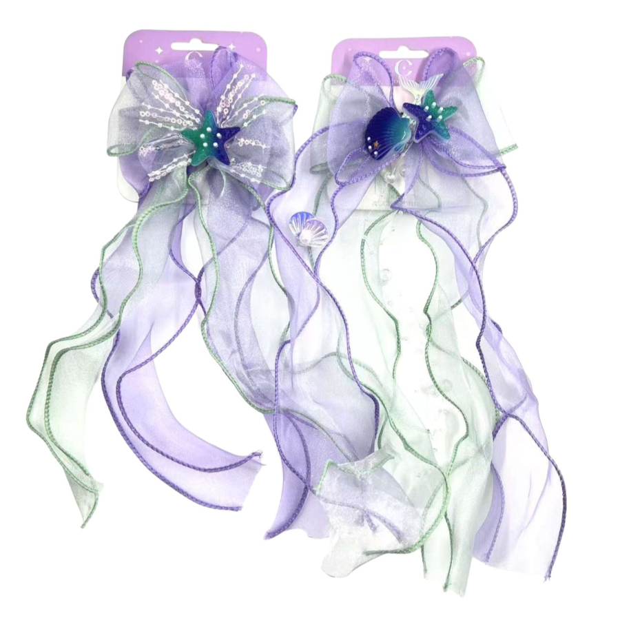 Kids Hair Veil Mermaid Tulle Assorted
