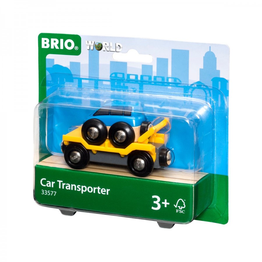 Brio Wooden Train Vehicle Car Transporter