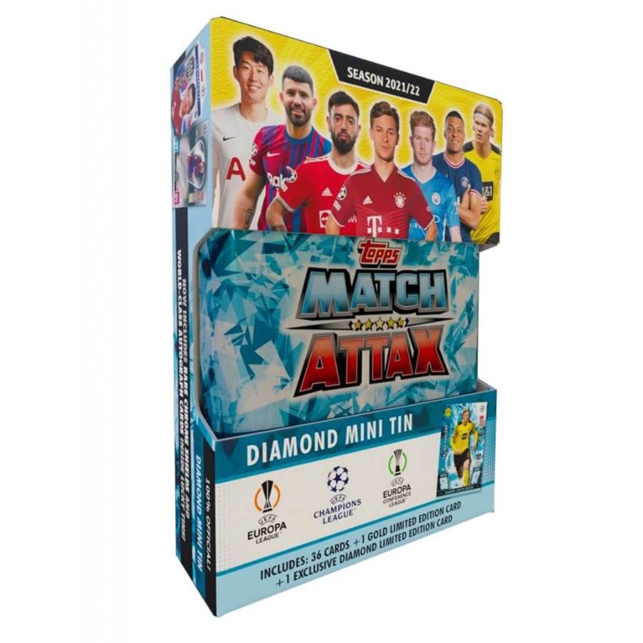 Topps Match Attax UEFA Champions League 2021-2022 Edition Mini Tin Assorted