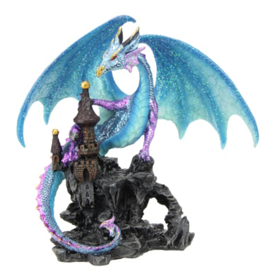 Dragon On Castle 18cm Assorted