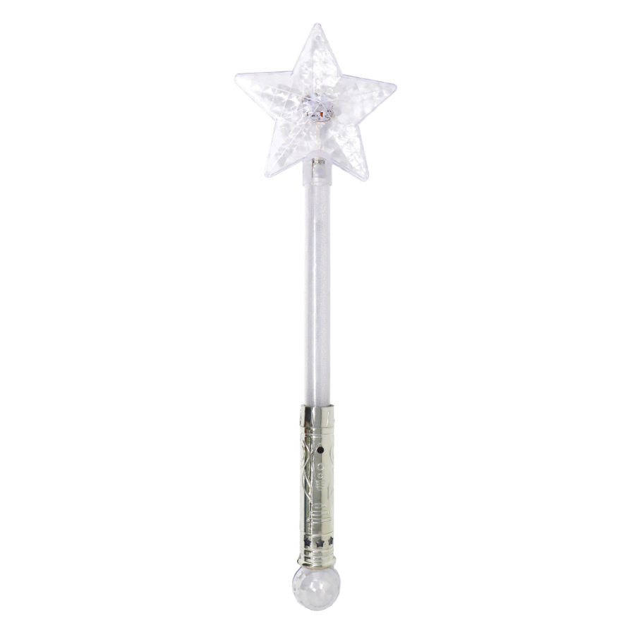 Flashing Wand Clear Star