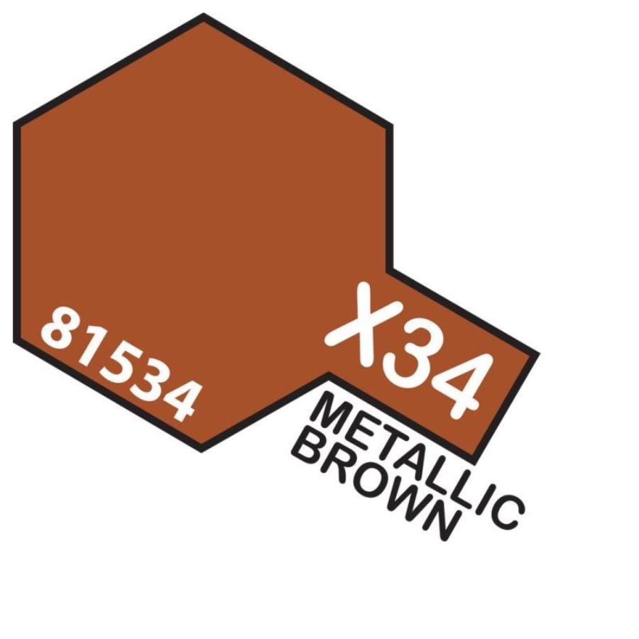 Tamiya Mini Acrylic Paint X34 Metallic Brown