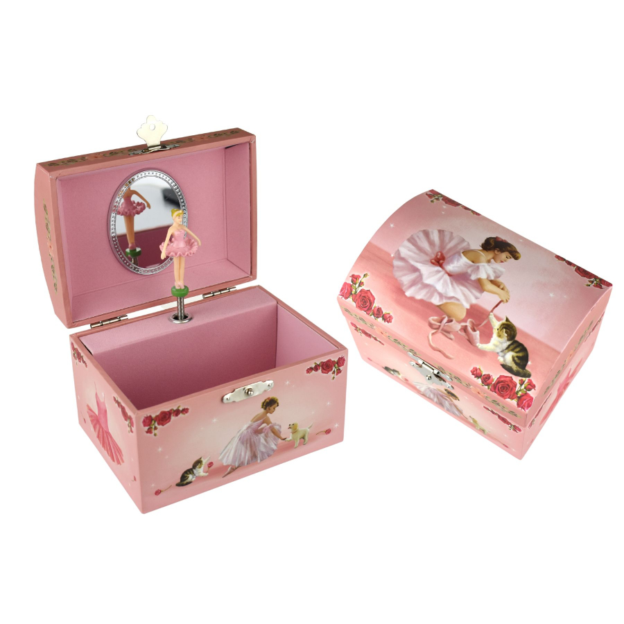 Jewel Box Medium Size Ballerina & Pets Dome