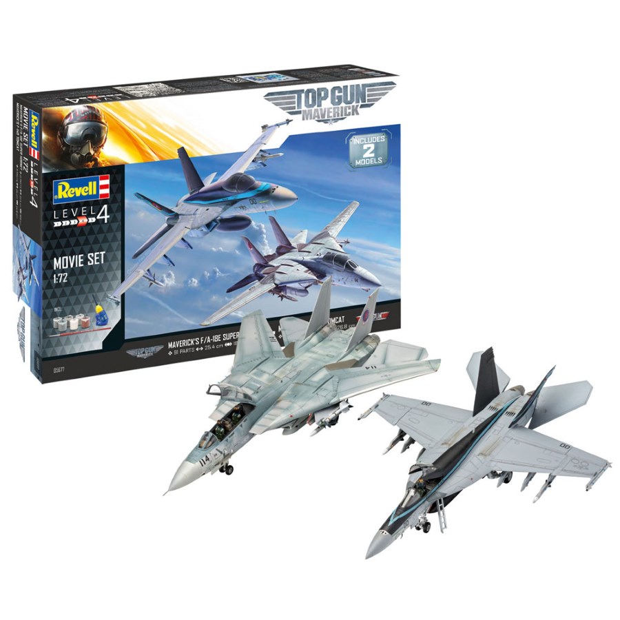 Revell Model Kit Gift Set 1:72 Top Gun 2 Movie