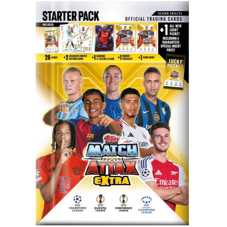 Match Attax UEFA EXTRA Champions League 2024-25 Edition Trading Cards Starter Pack