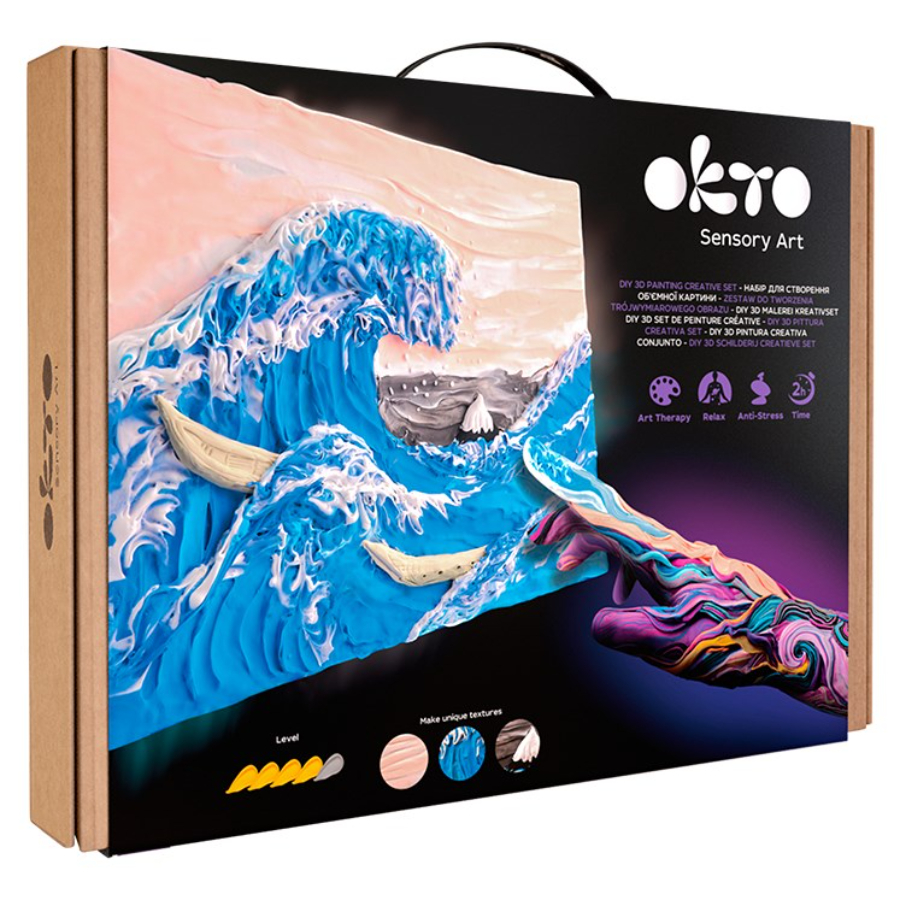 Okto Sensory Art Creative Set Big Wave In Kanawaga