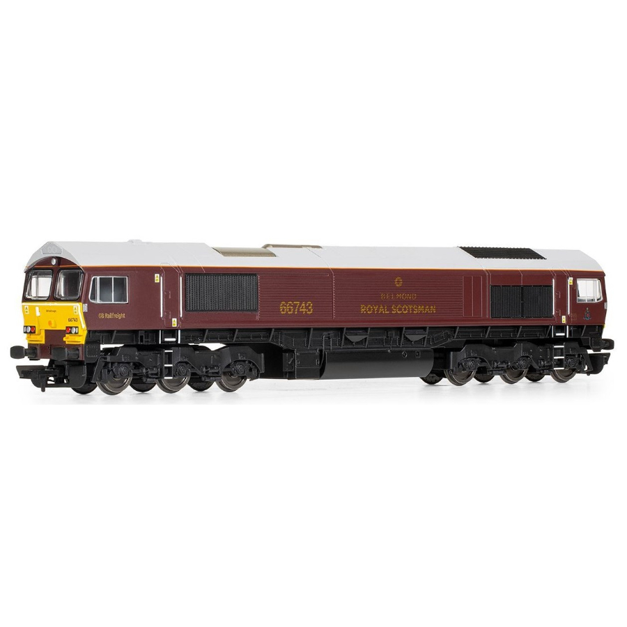 Hornby Rail Trains HO-OO Train GBRF Belmond Royal Scotsman Class 66 Co-Co 66743 Era 11
