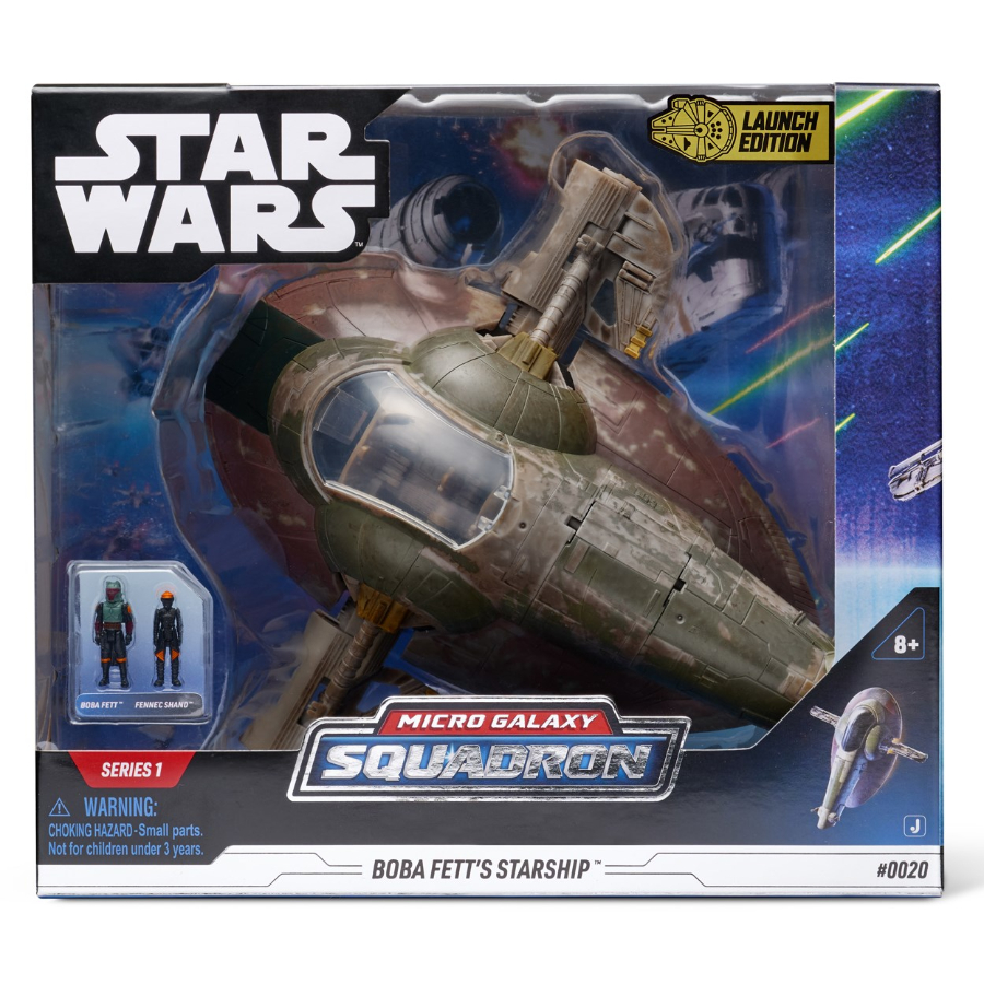 Star Wars Micro Galaxy Squadron Deluxe Boba Fetts Ship & Figures