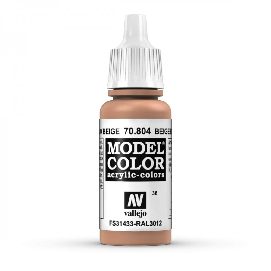 Vallejo Acrylic Paint Model Colour Beige Red 17-18ml