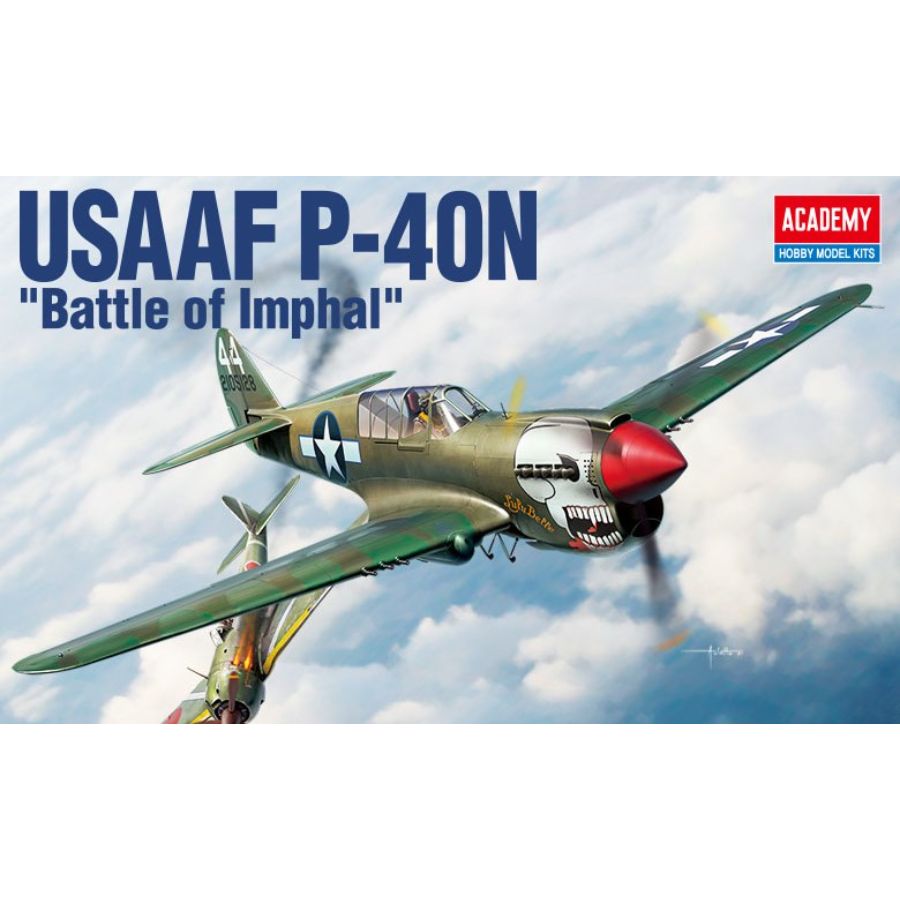 Academy Model Kit 1:48 USAAF P-40N Warhawk Battle of Imphal Australian Decals