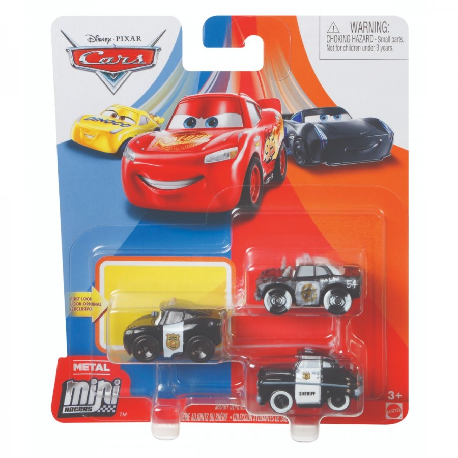 Disney Cars Mini Racers 3 Pack Assorted