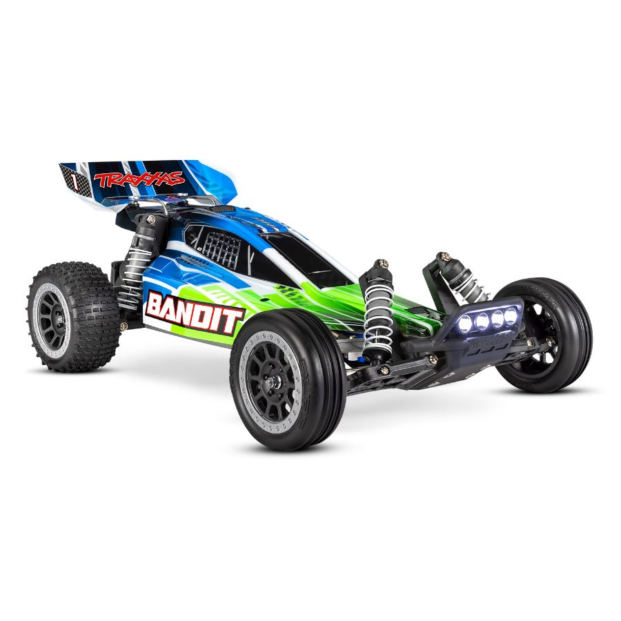 Traxxas Radio Control 1:10 Bandit Off Road Buggy XL5 Brushed With LED Lights Battery & Charger Assorted