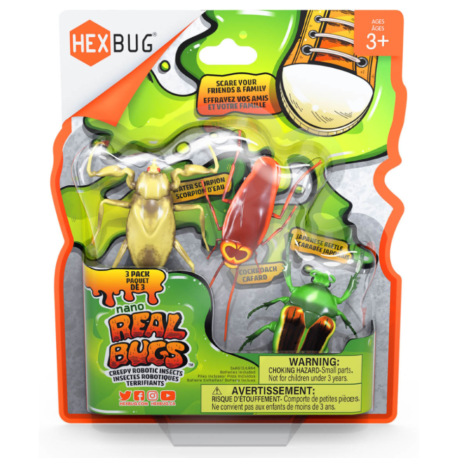 Hexbug Nano Micro Robotic Creatures Real Bugs 3 Pack | Action Toys ...