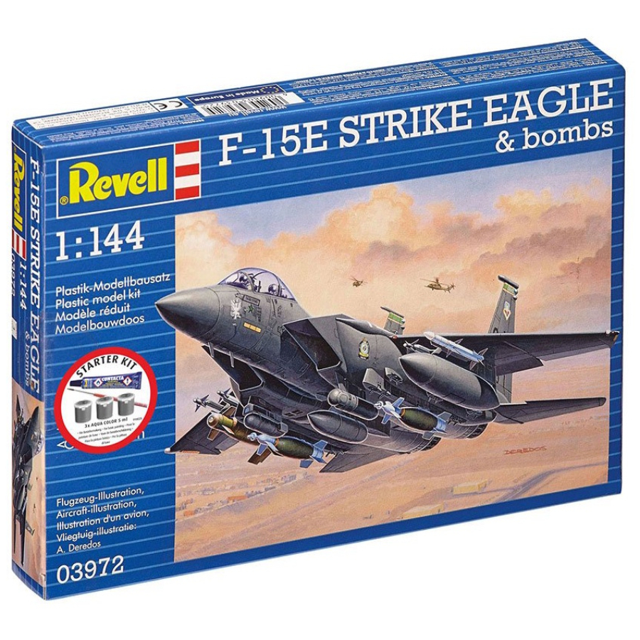 Revell Model Kit Starter Set F-15E Strike Eagle & Bombs