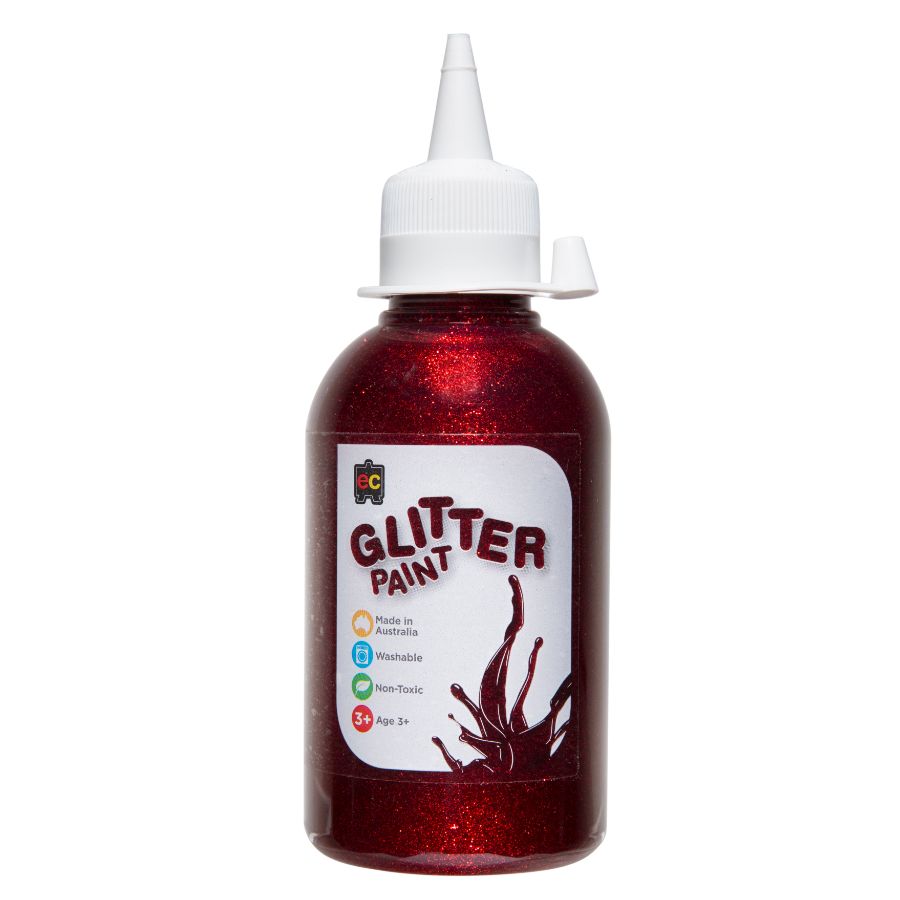 EC Paint Glitter 250ml Red