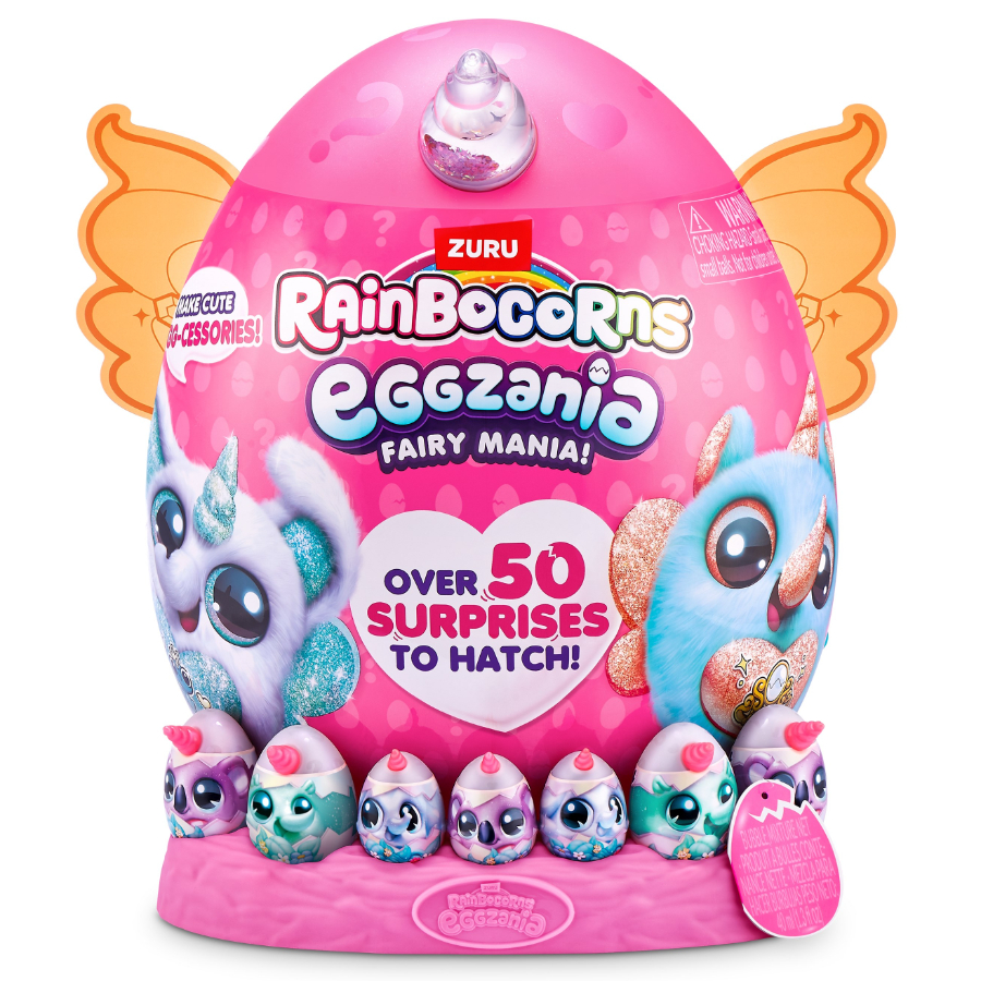 Rainbocorns Eggzania Fairy Mania Giant Surprise Assorted