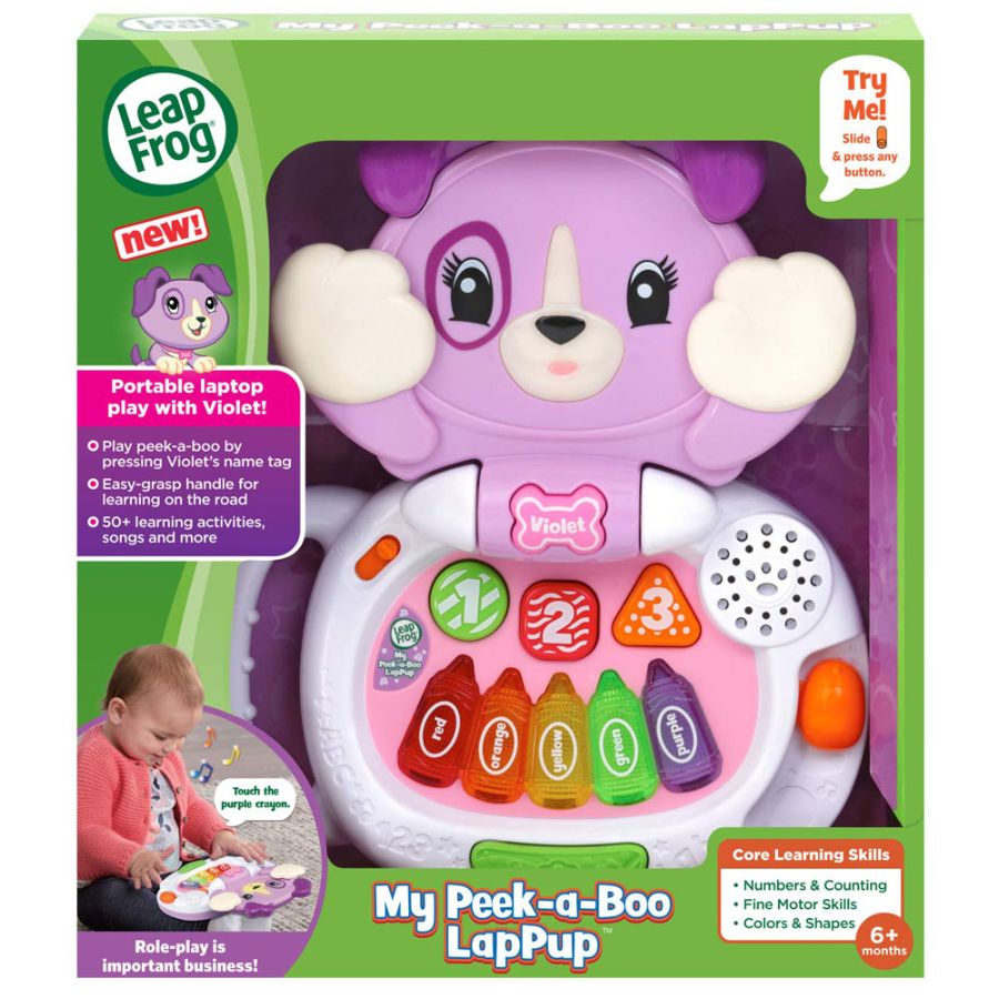 Leapfrog Peek A Boo LapPup Violet