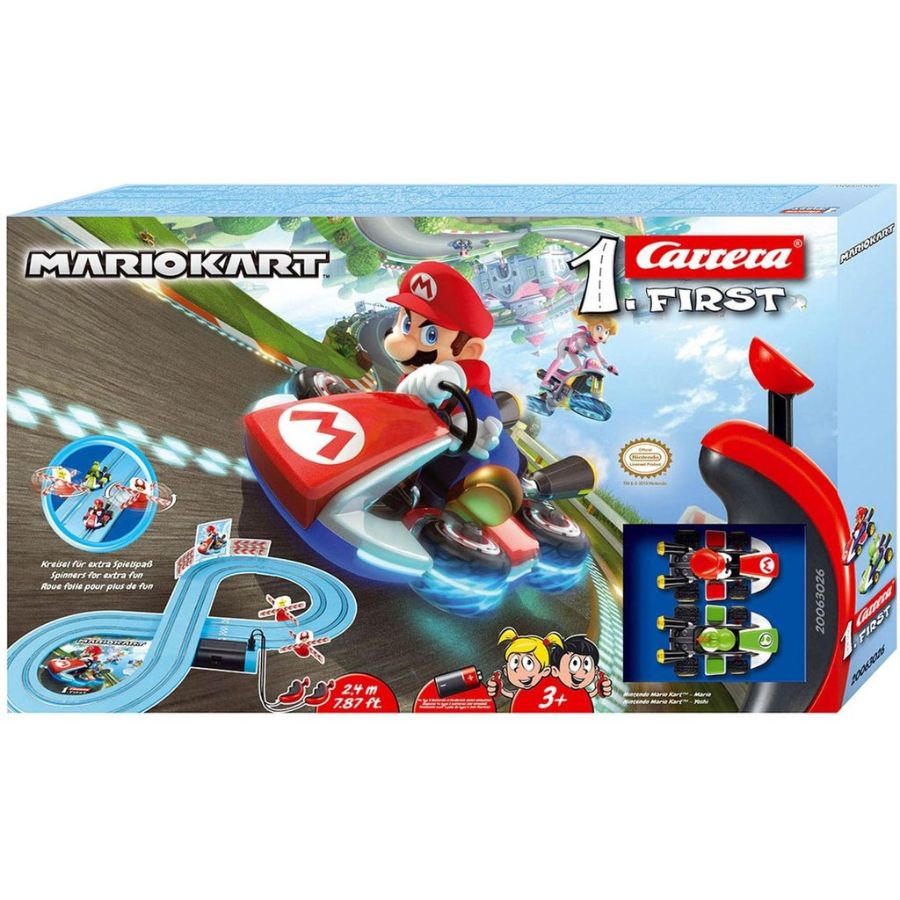Carrera 1st Battery Slot Car Set Nintendo Mario Kart 2.9m Track