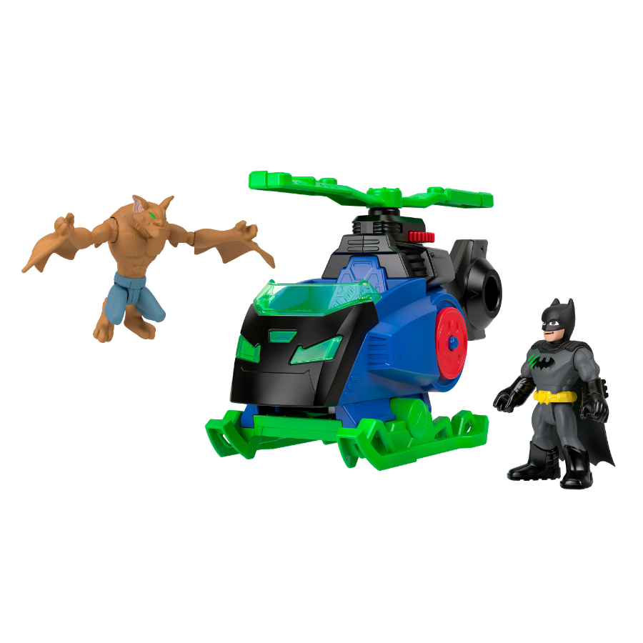 Imaginext Batman Versus ManBat Helicopter Playset