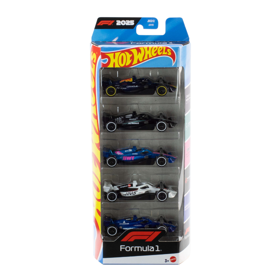 Hot Wheels Vehicles Formula 1 5 Car Pack