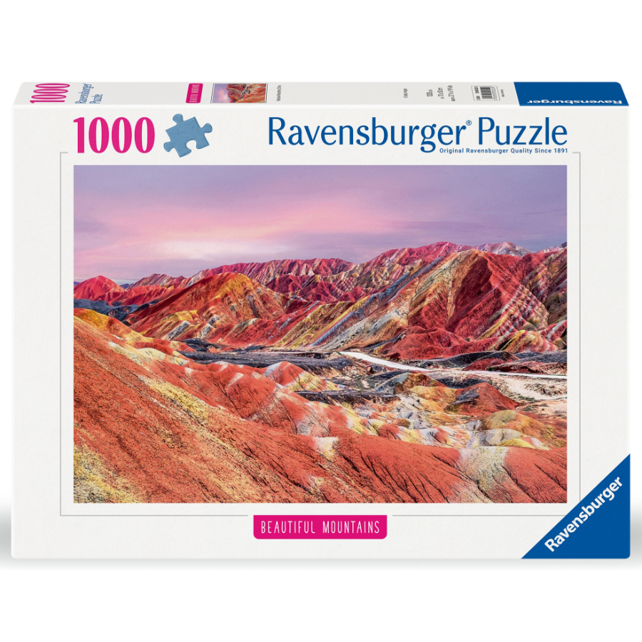Ravensburger Puzzle 1000 Piece Rainbow Mountains China SF