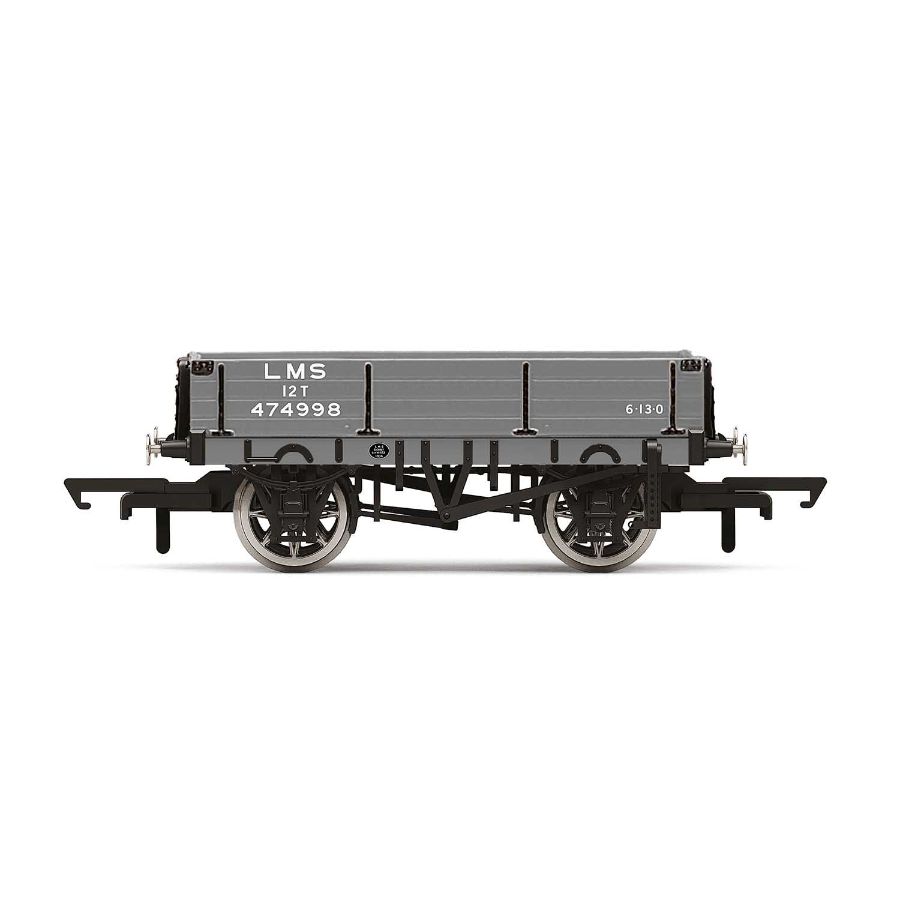 Hornby Rail Trains HO-OO Carriage 3 Plank Wagon LMS Era 3