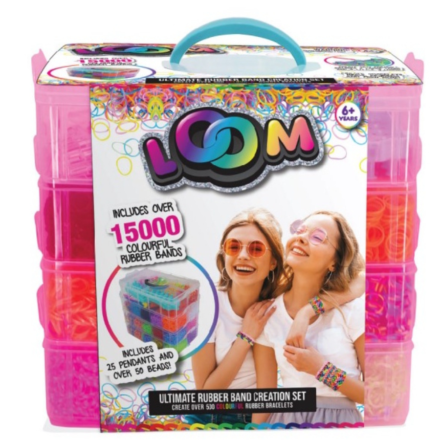 Loom Bands Mega Set With Over 15000 Bands & Carry Case