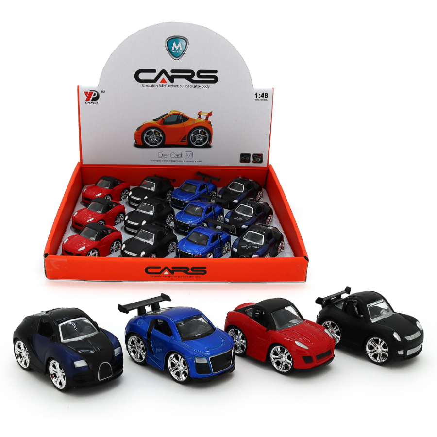 Diecast Pullback Modern Racer Assorted