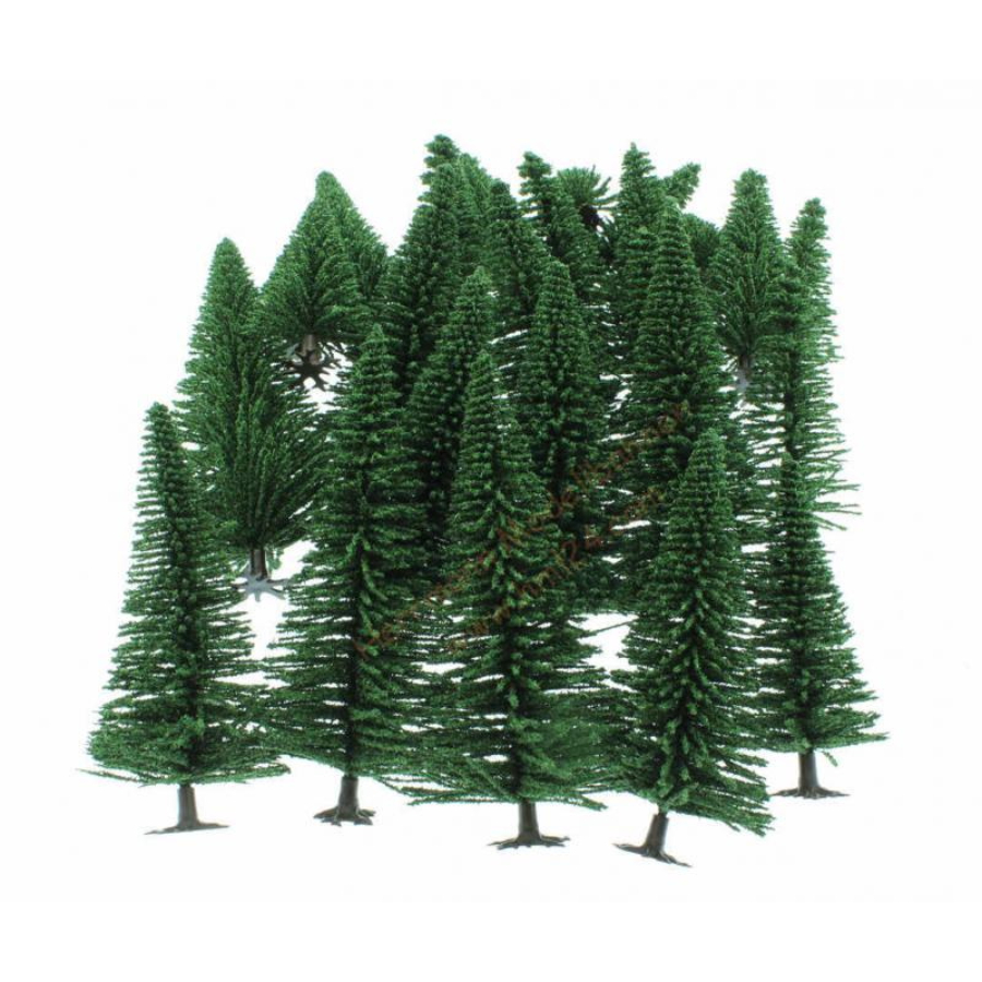 Noch Rail Scenery Model Fir Trees 25 Pieces