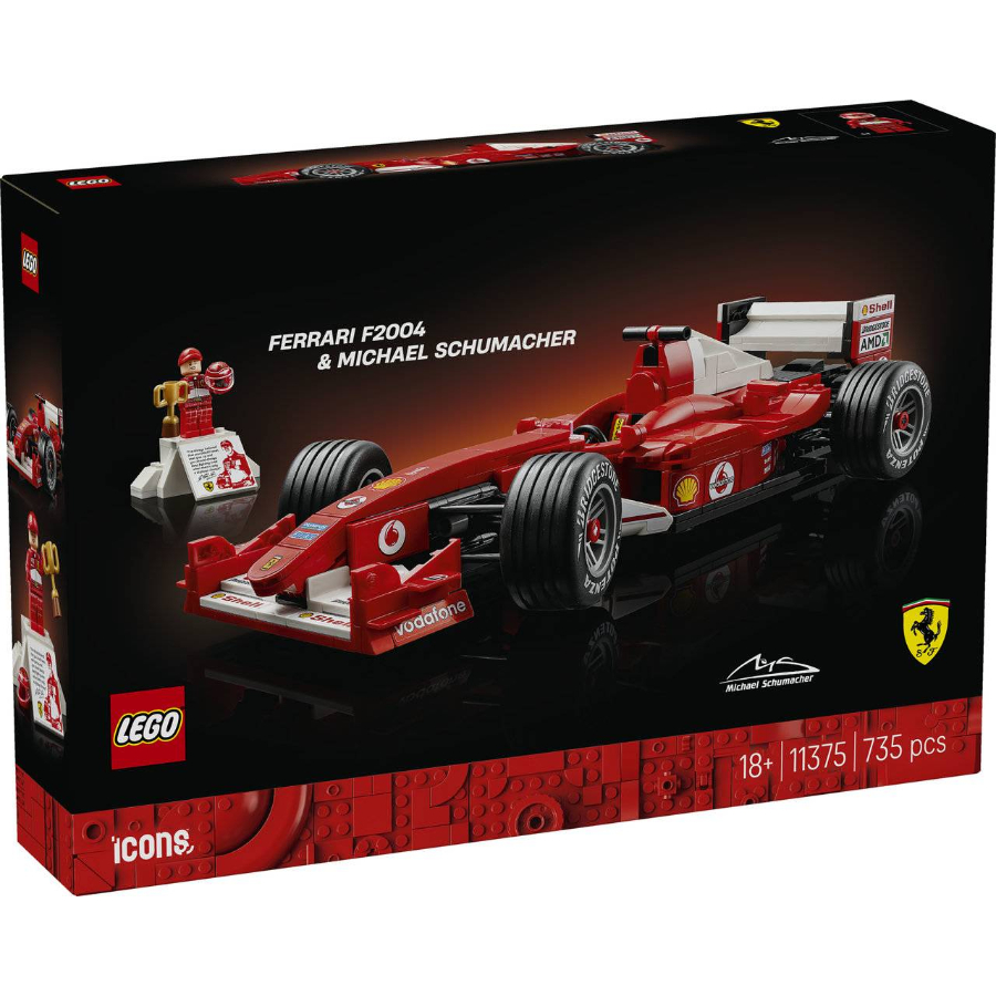 LEGO Icons Ferrari F2004 & Michael Schumacher