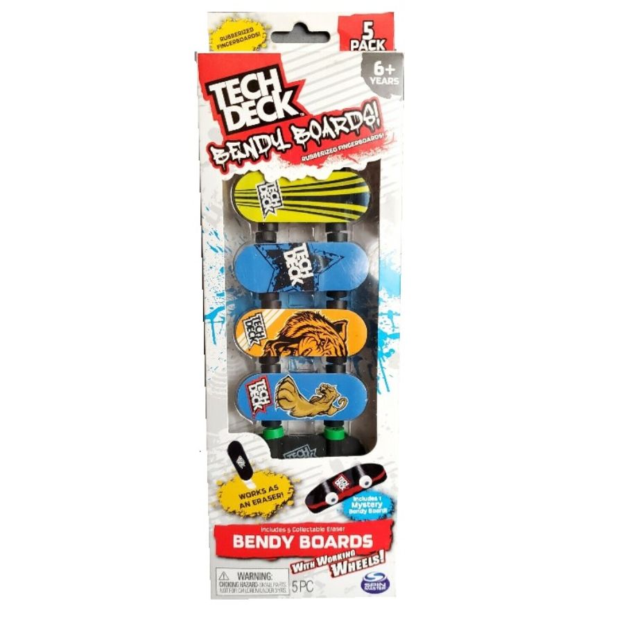Tech Deck Bendy Boards 5 Pack Assorted