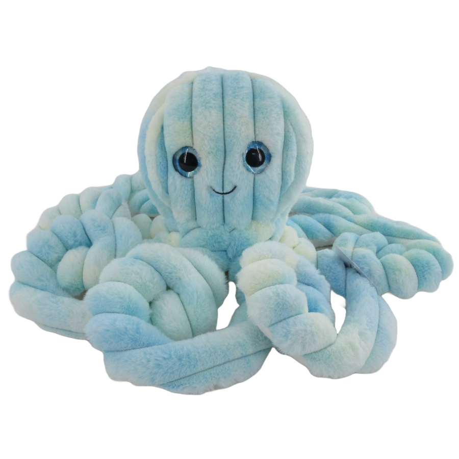 Octopus Blue Yellow Plush