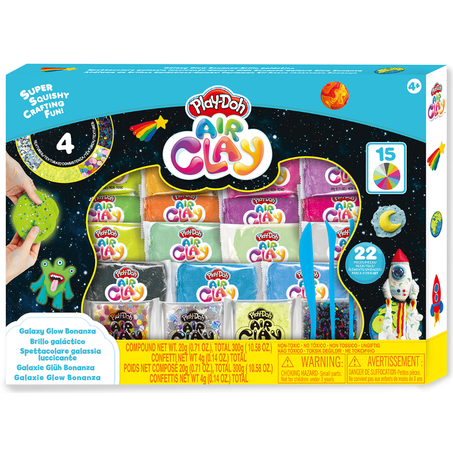 Playdoh Air Clay Galaxy Glow Bonanza