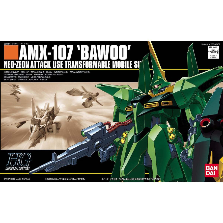 Gundam Model Kit 1:144 HGUC AMX-107 Bawoo Mass Production
