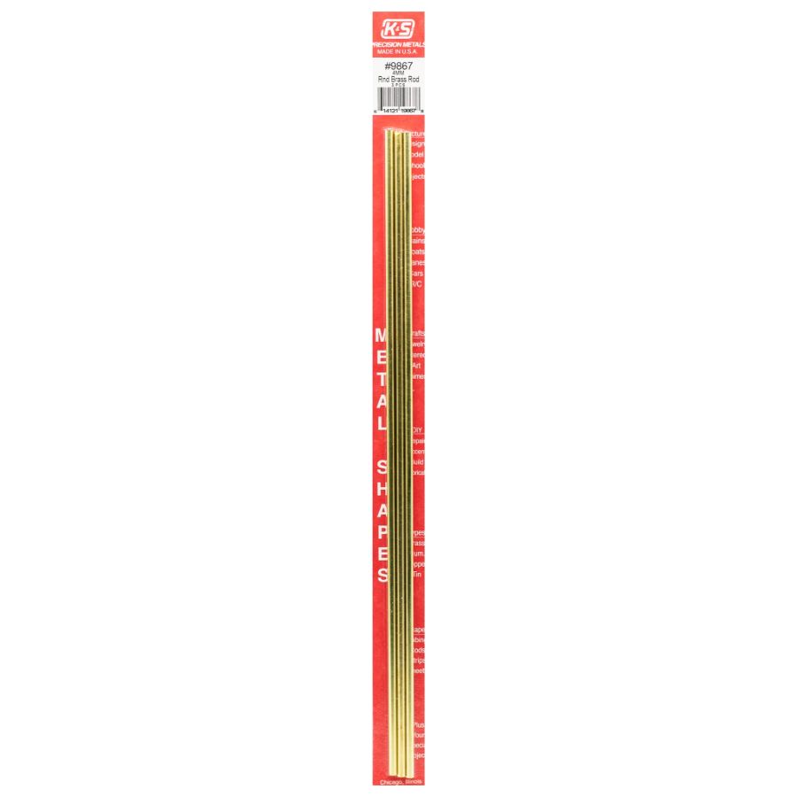K&S Brass Rod 4.0x300mm M0059 3 Pack
