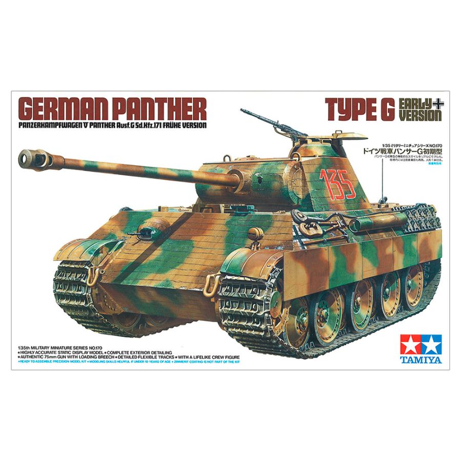 Tamiya Model Kit 1:35 German Panther G Early