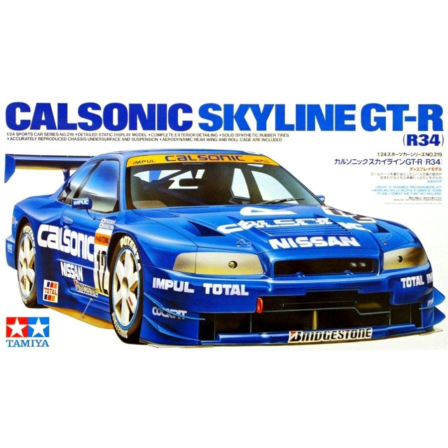 Tamiya Model Kit 1:24 Calsonic GT-R R34