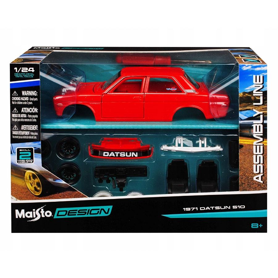 Maisto Diecast 1:24 Kit Design 1971 Datsun 510 Assorted