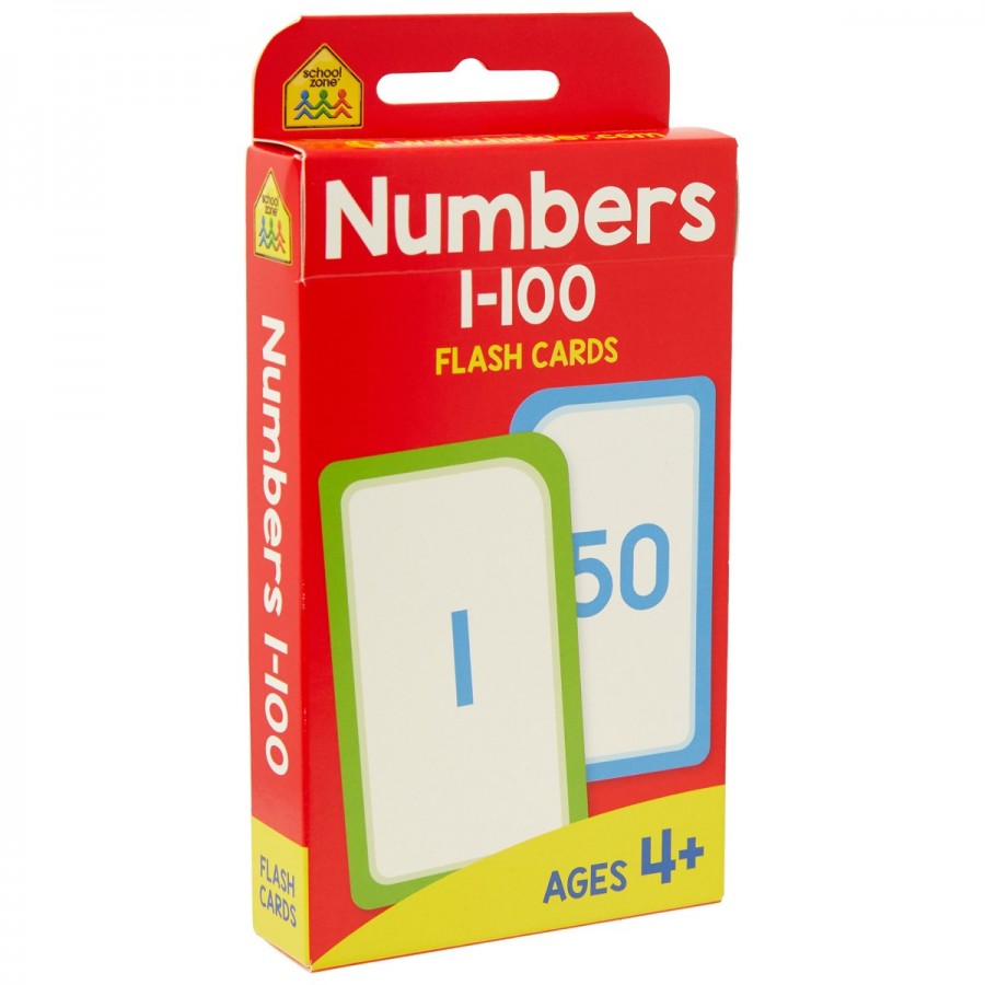 School Zone Flashcards Numbers 1-100