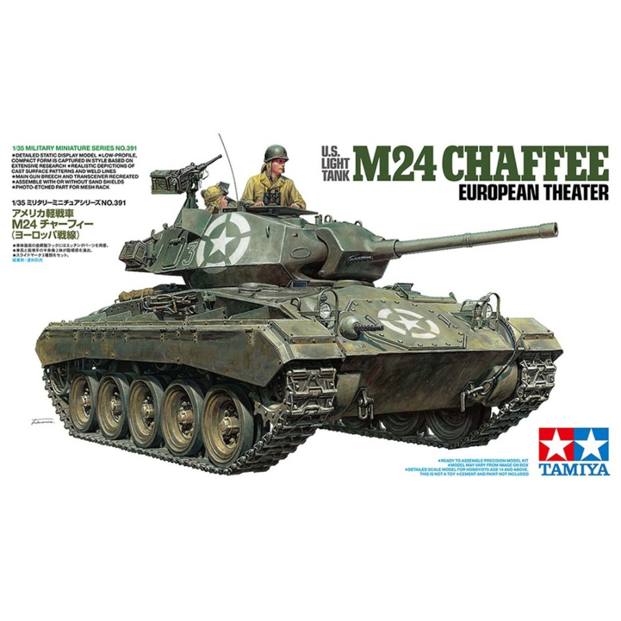 Tamiya Model Kit 1:35 US Light Tank M24 Chaffee European Theater