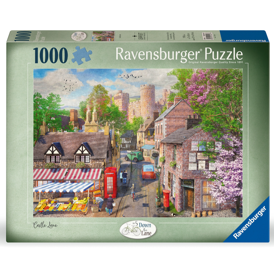 Ravensburger Puzzle 1000 Piece Down the Lane 5 Castle Lane